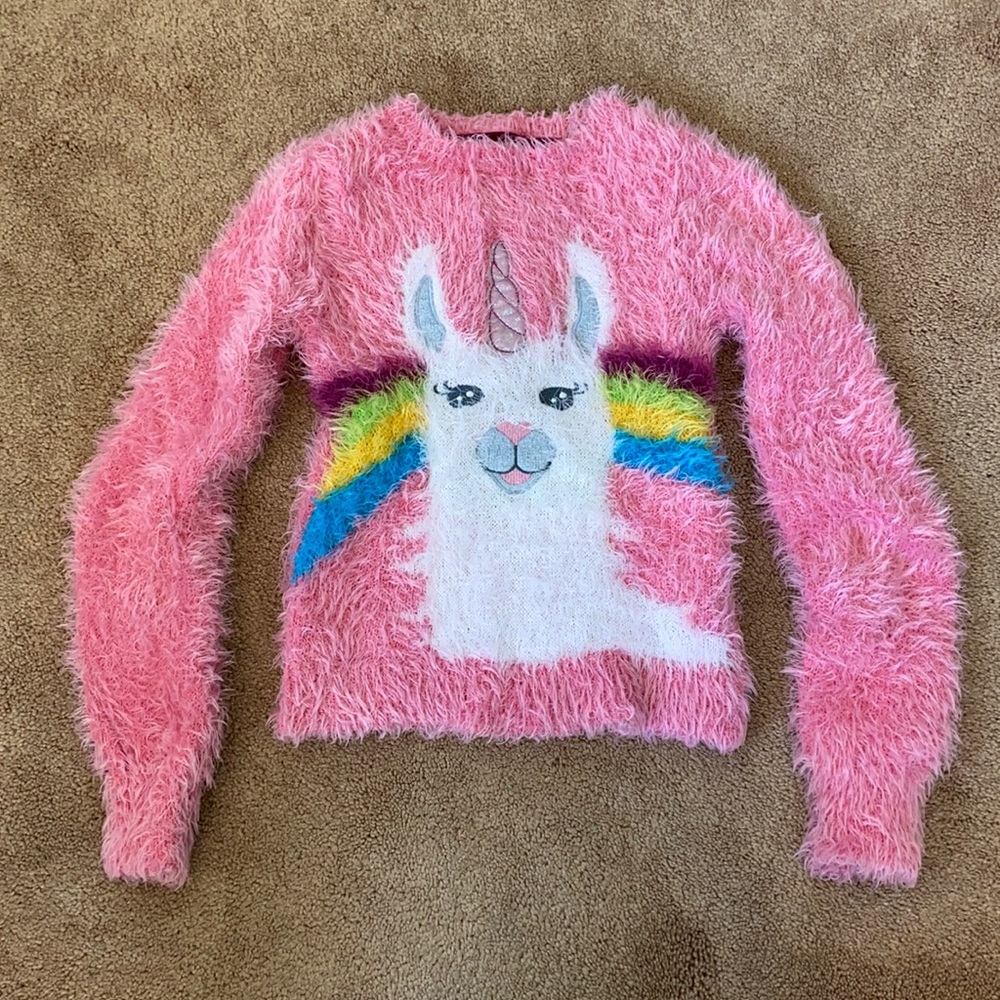 Novogratz Llamacorn Sweater, S (7/8)
